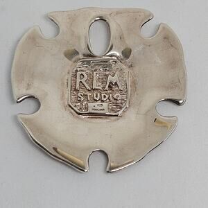 Vintage Sterling Silver Sand Dollar Pendant RLM Studio Robert Lee Morris